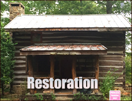 Historic Log Cabin Restoration  Toney, Alabama